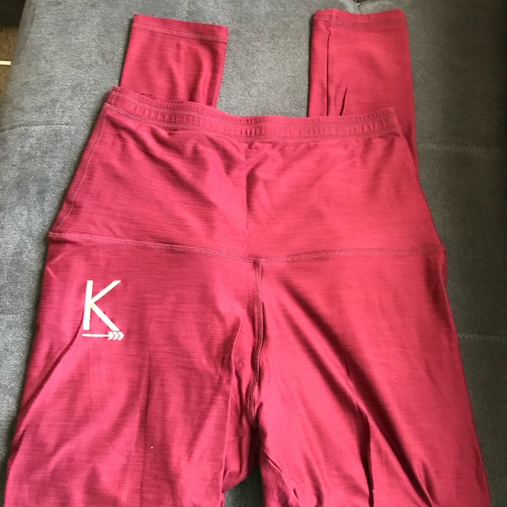 Kanessa Maroon Leggings